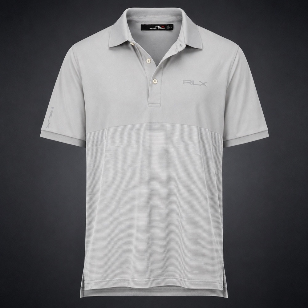 RLX Ralph Lauren Golf‎ Polo Gray Performance Sretch Moisture Wicking XL Golfcore